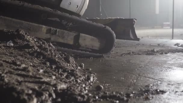 连续履带液压挖掘机 — 图库视频影像