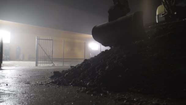 液压挖掘机用斗臂 — 图库视频影像