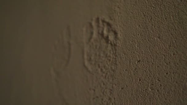 Footprint Wall — Stock Video