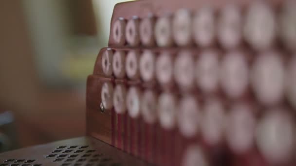 Keyboard Button Accordion — Stock Video