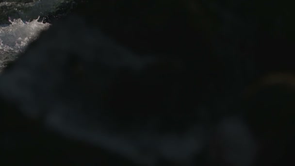 L'eau rapide éclabousse 