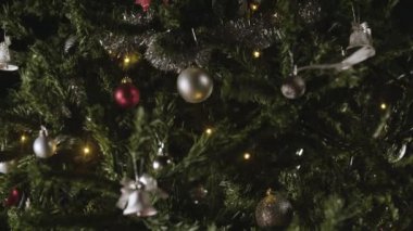 Bir süslenmiş Noel ağacı