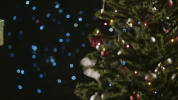 Weggeven Van Gift Van Kerstmis — Stockvideo