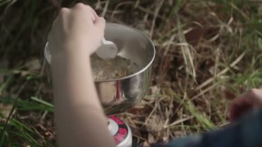 Gaz silindir tahıl yemek