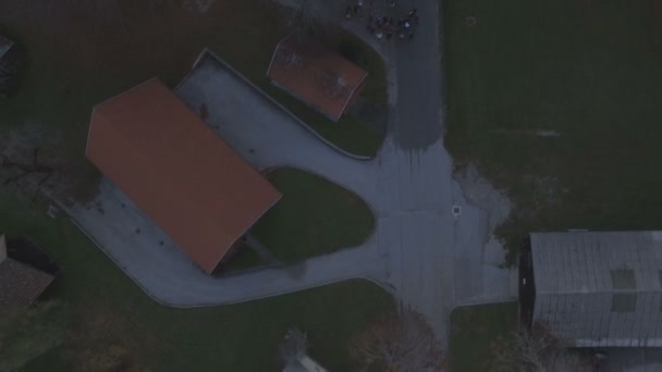 Luftaufnahme Eines Dorfes — Stockvideo