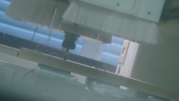 Máquina Cnc Está Perforando — Vídeos de Stock