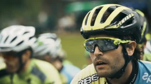 Rekabet Bisiklet Yarışı Başlat — Stok video