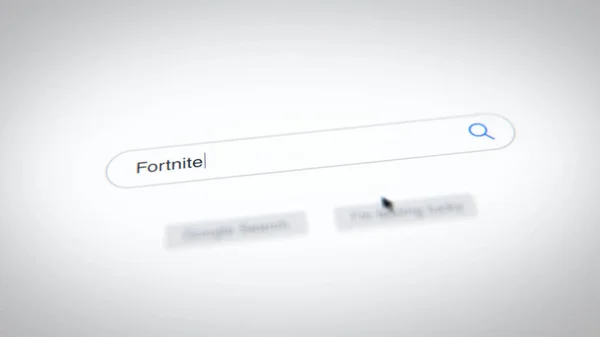 birisi tarayıcı içine Fortnite yazmış