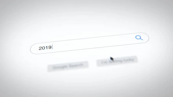 Birisi tarayıcı içine 2019 yazılı