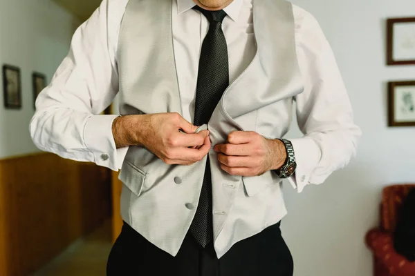 Traje Novio Listo Para Casarse — Foto de Stock