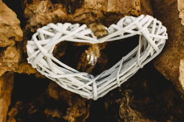 Altın ve gümüş alyans tek