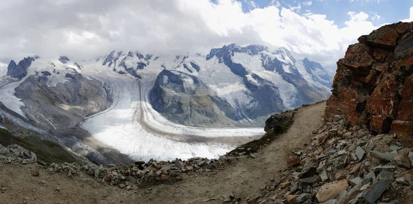 Таяние Ледникового Льда Горе Горнерграт Швейцария — стоковое фото
