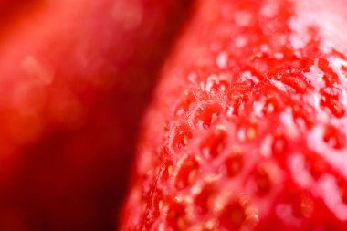 Taze çok tatlı kırmızı çilek, yaz meyve