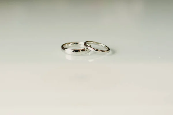 Elegáns Esküvői Gyűrű Pár — Stock Fotó