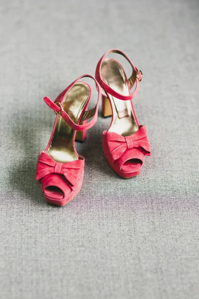 Sapatos Salto Alto Para Mulheres Dia Casamento — Fotografia de Stock