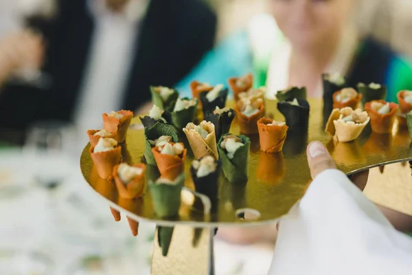 Appetizers Mediterranean Wedding Single Bite Snack — Stock Photo, Image