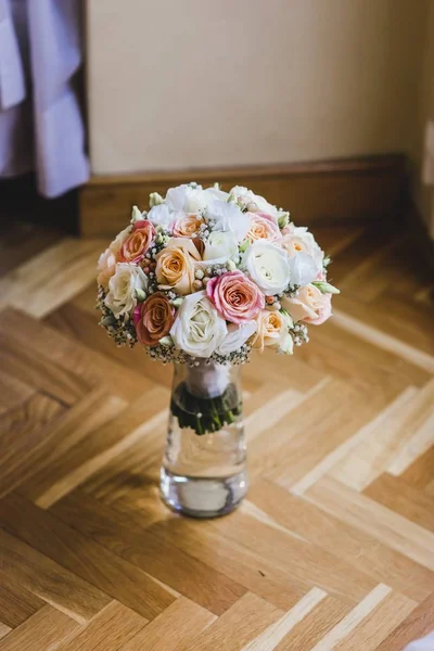 Bouquet Mariée Isolé Coloré Pour Mariage — Photo