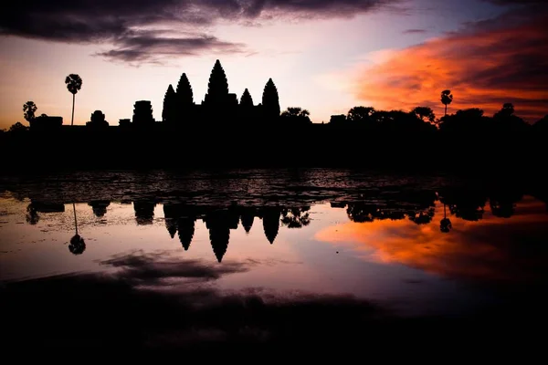 캄보디아의 앙코르 와트에서 — 스톡 사진