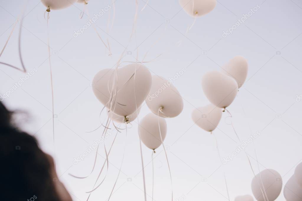 Pink and white balloons for fun events and celebrations