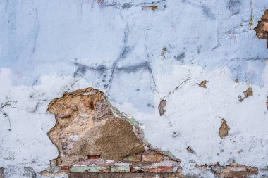 hırpalanmış, kirli ve eski tuğla duvar ve zemin çeşitli renk doku