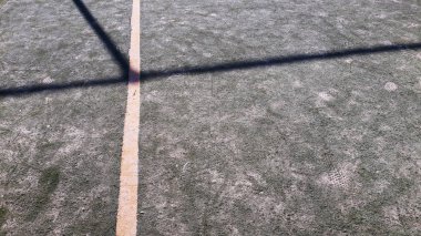 Yeşil arka plan futbol sahası satırlarında