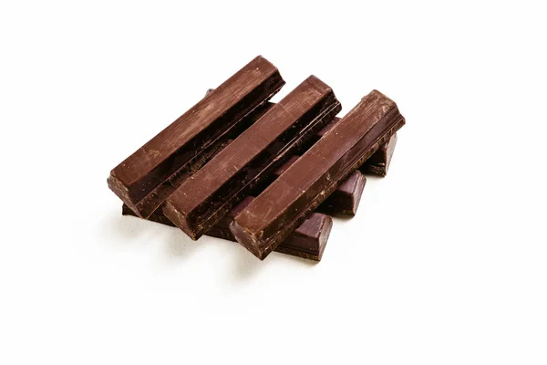 Куча Чистого Черного Шоколада — стоковое фото
