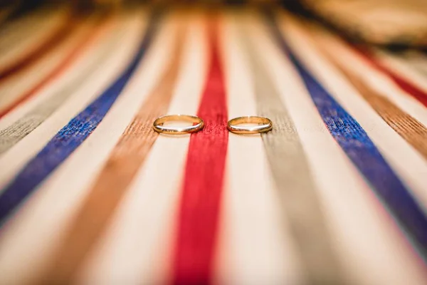 Wedding Rings Bride Groom — Stock Photo, Image