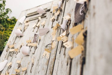 Dekorasyon nesneleri olaylar ve kırsal ve retro tarzı düğün için.