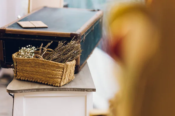 Objetos Decoración Para Eventos Bodas Estilo Rural Retro — Foto de Stock