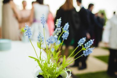 Dekorasyon nesneleri olaylar ve kırsal ve retro tarzı düğün için.