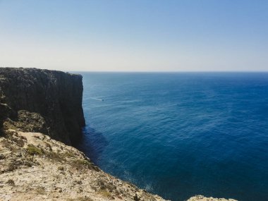 Sagres, Portekiz bir uçurumun tepesine Marnixkade okyanus.