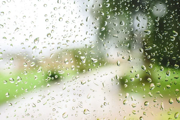 Regn Høstdag Glass – stockfoto