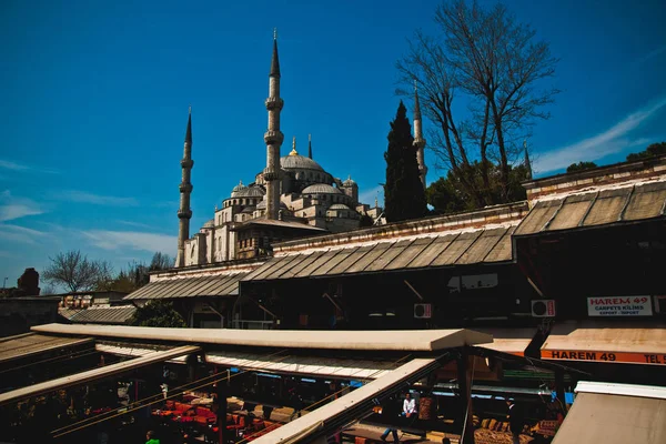 Estambul Turquía Abril 2012 Vista Panorámica Ciudad Estambul Atardecer Destacando — Foto de Stock