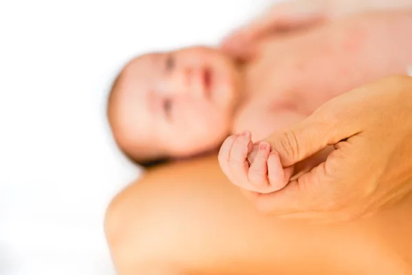 Small Hands Fingers Newborn Baby — Stock Photo, Image
