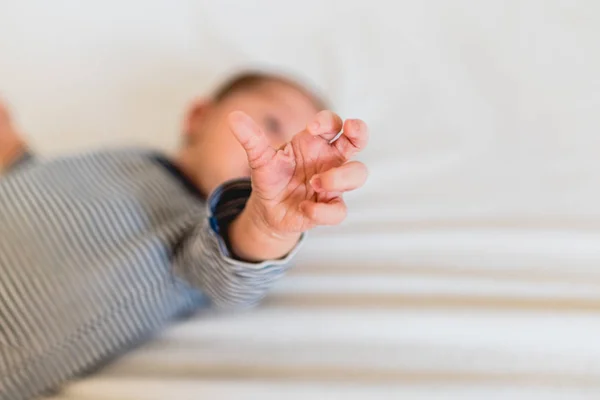 Kleine Handen Vingers Van Pasgeboren Baby — Stockfoto