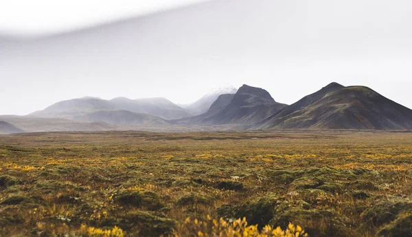 Alta Paisagem Montanhosa Islandesa Escocesa Com Altos Picos Cores Dramáticas — Fotografia de Stock