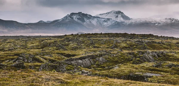 Alto Paisaje Montañoso Islandés Escocés Con Picos Altos Colores Dramáticos — Foto de Stock