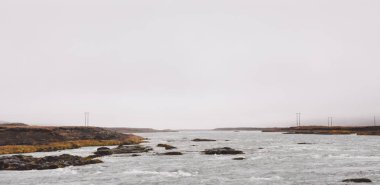 Güzellik ve huzur iletimi İzlanda manzara güzel panoramik fotoğraflar.