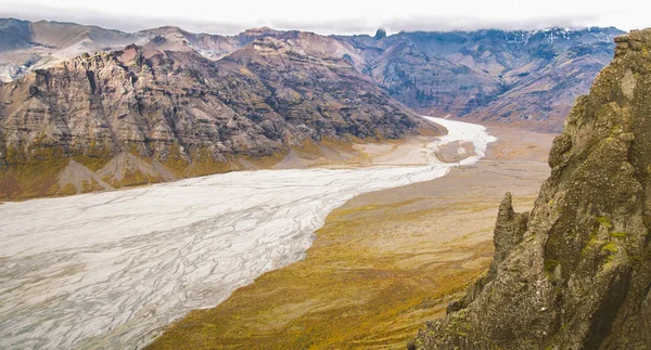 Ледник Виден Вершины Горы — стоковое фото