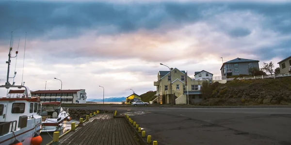 Рыбацкая Деревня Восточном Побережье Исландии — стоковое фото