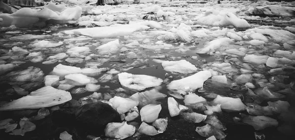 Grandes Bloques Hielo Roto Glaciar Islandés — Foto de Stock