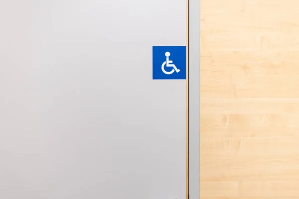 Panneau Salle Bain Pour Personnes Handicapées Dans Magasin — Photo