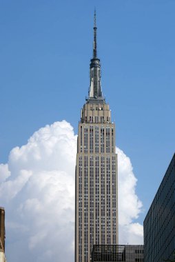 New York, Amerika Birleşik Devletleri - 14 Ağustos 2012: Gökdelenler yaz boyunca New York şehri.