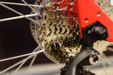 Temiz bisiklet dişli taç.