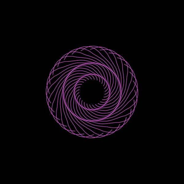 Illustration Einfache Wiedergabe Radialen Mandala Stil Abstrakte Runde Spitze — Stockfoto