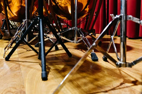 Statywy Przechowywania Instrumenty Perkusyjne Instrumenty Muzyczne — Zdjęcie stockowe