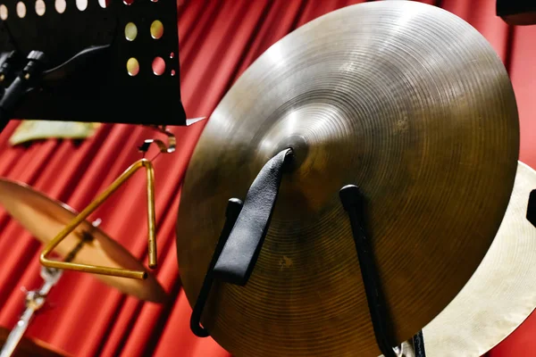 Talerze Perkusyjne Zestaw Bębna — Zdjęcie stockowe