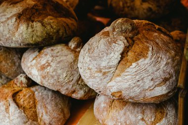 Akdeniz geleneksel el yapımı yuvarlak ekmek