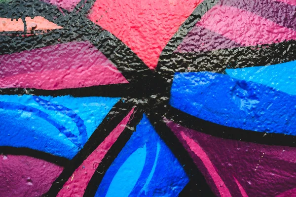 Detail Anonymous Street Graffiti Many Colors Cheerful Urban Background — Stock Photo, Image