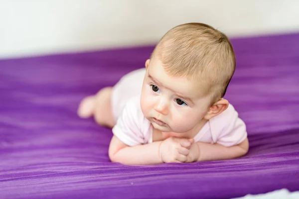 Pretty Newborn Girl Tender Sweet Baby — Stock Photo, Image